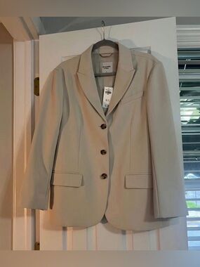 NWT Abercrombie & Fitch Classic Women's Beige Blazer Jacket